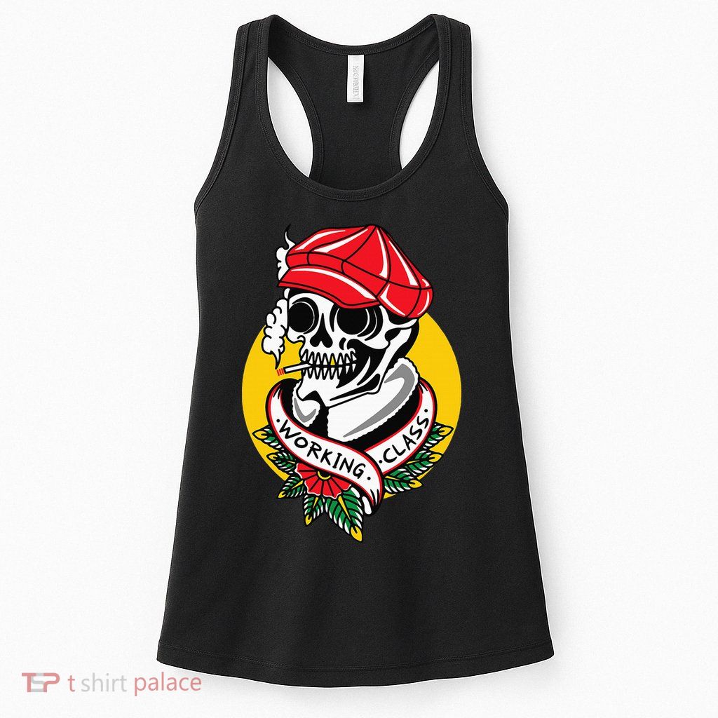 Working Class American Traditional Tattoo Old School Flash Womens Tank Top