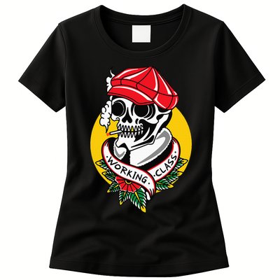 Working Class American Traditional Tattoo Old School Flash Womens T-Shirt