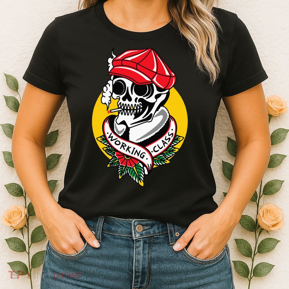 Working Class American Traditional Tattoo Old School Flash Womens T-Shirt
