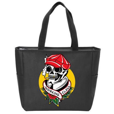 Working Class American Traditional Tattoo Old School Flash Zip Tote Bag