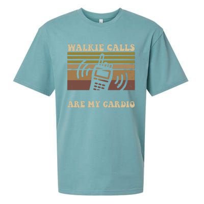 Walkie Calls Are My Cardio Special Education Teacher Sueded Cloud Jersey T-Shirt