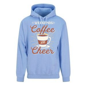 Weekends Coffee And Cheer Mom Cheerleading Parent Gift Cute Gift Unisex Surf Hoodie