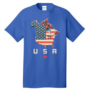 With Canada And Usa Map Annex America’S 51st State! Tall T-Shirt