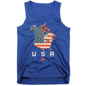 With Canada And Usa Map Annex America’S 51st State! Tank Top