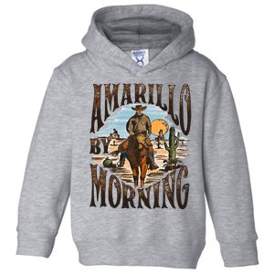 Western Cowboy Amarillo By Morning Country Music Toddler Hoodie