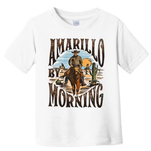 Western Cowboy Amarillo By Morning Country Music Toddler T-Shirt