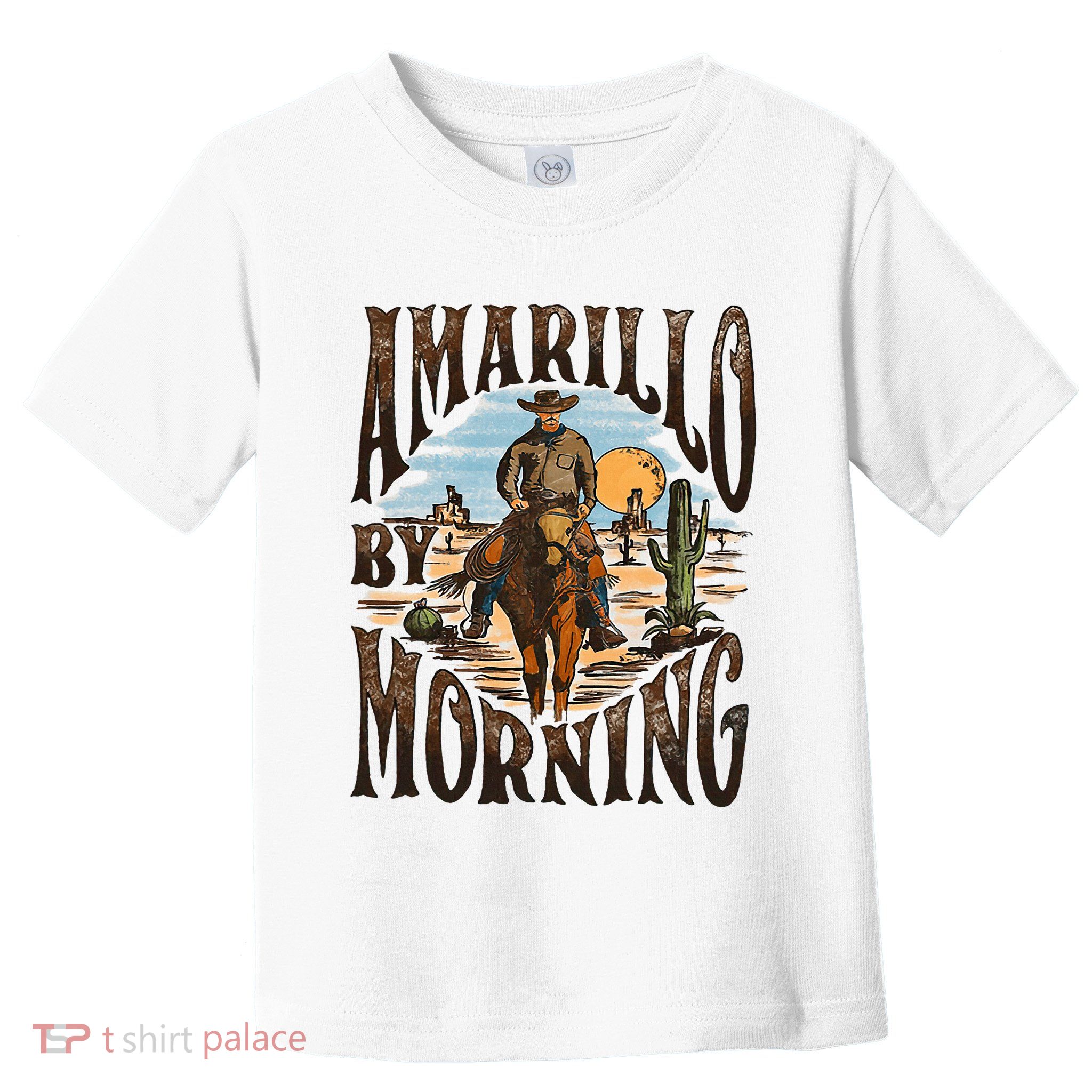 Western Cowboy Amarillo By Morning Country Music Toddler T-Shirt
