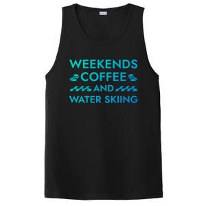 Weekends Coffee And Water Skiing Sayings Water Ski Quotes Gift PosiCharge Competitor Tank