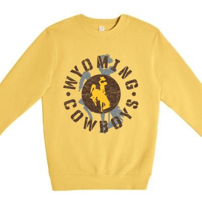 Wyoming Cowboys Apparel Roundup Funny Gift Premium Crewneck Sweatshirt