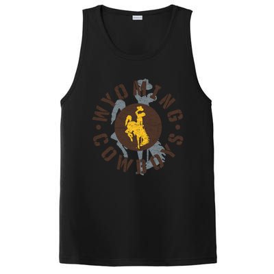 Wyoming Cowboys Apparel Roundup Funny Gift PosiCharge Competitor Tank