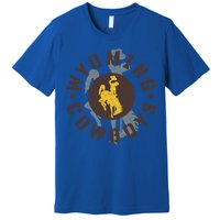 Wyoming Cowboys Apparel Roundup Funny Gift Premium T-Shirt