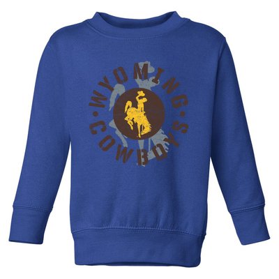 Wyoming Cowboys Apparel Roundup Funny Gift Toddler Sweatshirt