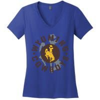 Wyoming Cowboys Apparel Roundup Funny Gift Women's V-Neck T-Shirt