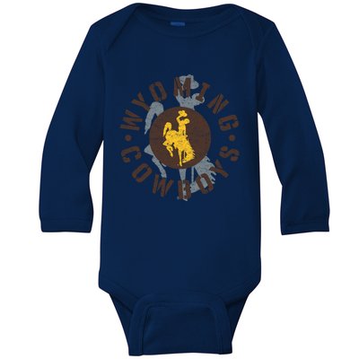 Wyoming Cowboys Apparel Roundup Funny Gift Baby Long Sleeve Bodysuit