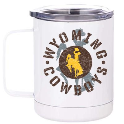 Wyoming Cowboys Apparel Roundup Funny Gift 12 oz Stainless Steel Tumbler Cup