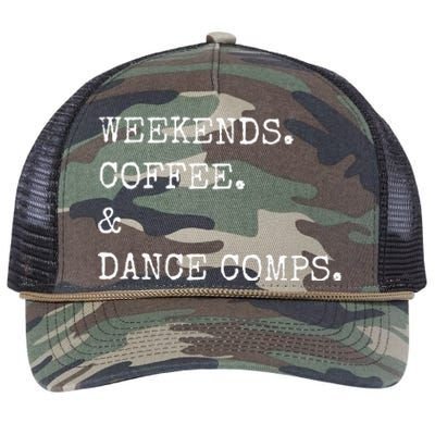 weekends coffee and dance comps Retro Rope Trucker Hat Cap