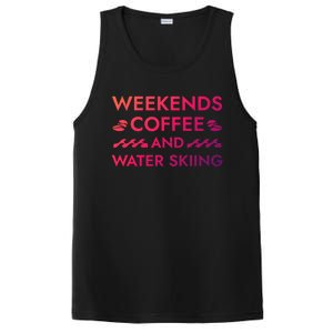 Weekends Coffee And Water Skiing Sayings Water Ski Quotes Gift PosiCharge Competitor Tank