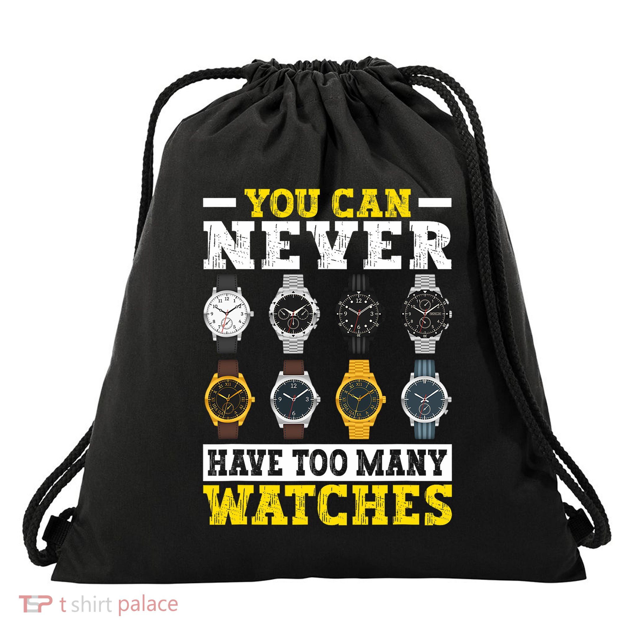 Watches Collector Addict Enthusiast Horologist Drawstring Bag