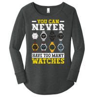 Watches Collector Addict Enthusiast Horologist Women's Perfect Tri Tunic Long Sleeve Shirt