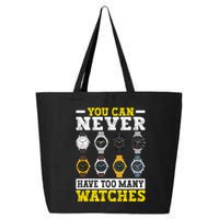 Watches Collector Addict Enthusiast Horologist 25L Jumbo Tote