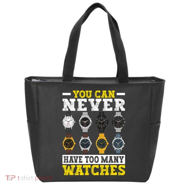 Watches Collector Addict Enthusiast Horologist Zip Tote Bag
