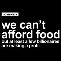 We Cant Afford Food Political Statement Tall T-Shirt