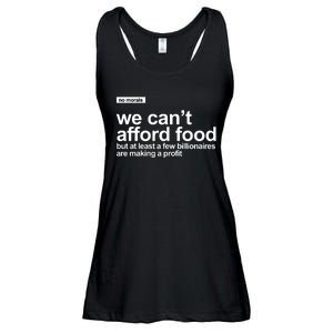 We Cant Afford Food Political Statement Ladies Essential Flowy Tank