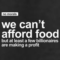 We Cant Afford Food Political Statement Trucker Hat