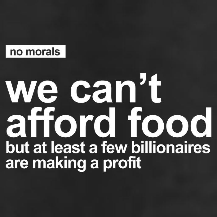 We Cant Afford Food Political Statement Trucker Hat