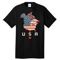 With Canada And Usa Map Annex America’S 51st State! Tall T-Shirt