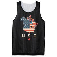 With Canada And Usa Map Annex America’S 51st State! Mesh Reversible Basketball Jersey Tank