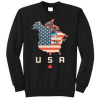 With Canada And Usa Map Annex America’S 51st State! Tall Sweatshirt