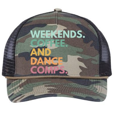 Weekends Coffee And Dance Comps Cute Gift Retro Rope Trucker Hat Cap