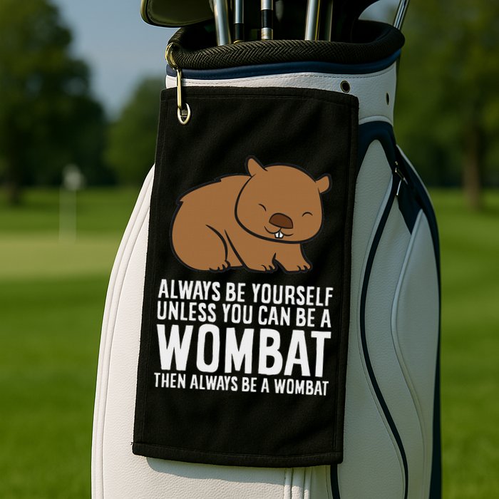 Wombat Costume Always Be Yourself Unless You Can Be A Wombat Golf Towel