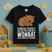 Wombat Costume Always Be Yourself Unless You Can Be A Wombat Toddler T-Shirt