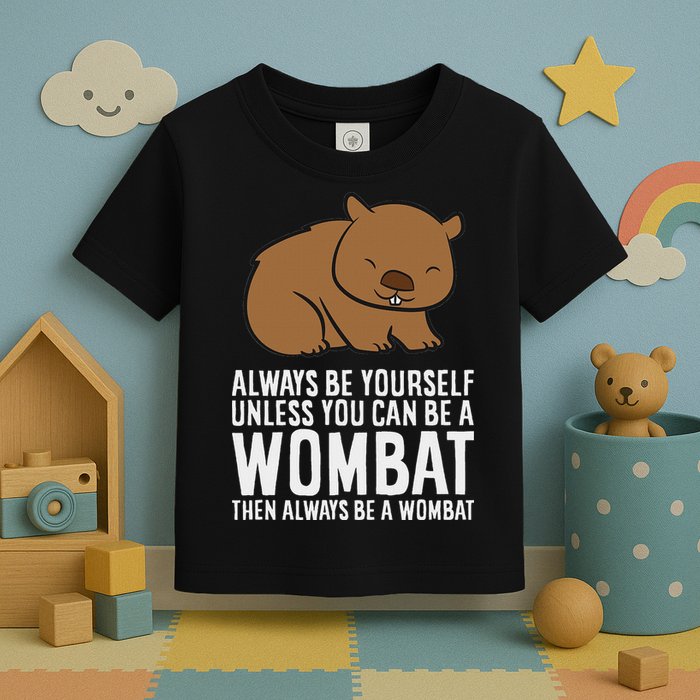Wombat Costume Always Be Yourself Unless You Can Be A Wombat Toddler T-Shirt