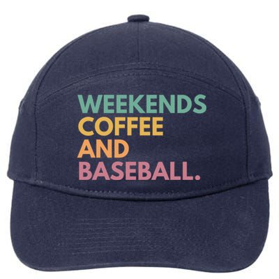 Weekends Coffee And Baseball 7-Panel Snapback Hat