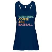 Weekends Coffee And Baseball Ladies Essential Flowy Tank