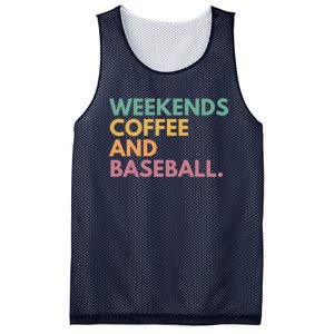 Weekends Coffee And Baseball Mesh Reversible Basketball Jersey Tank