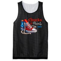 Women Chucks And Pearls 2024 Im With Her Kamala Gift Mesh Reversible Basketball Jersey Tank