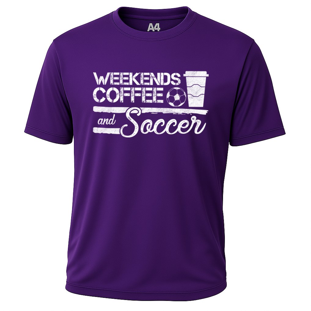 Weekends Coffee And Soccer Performance Shirt