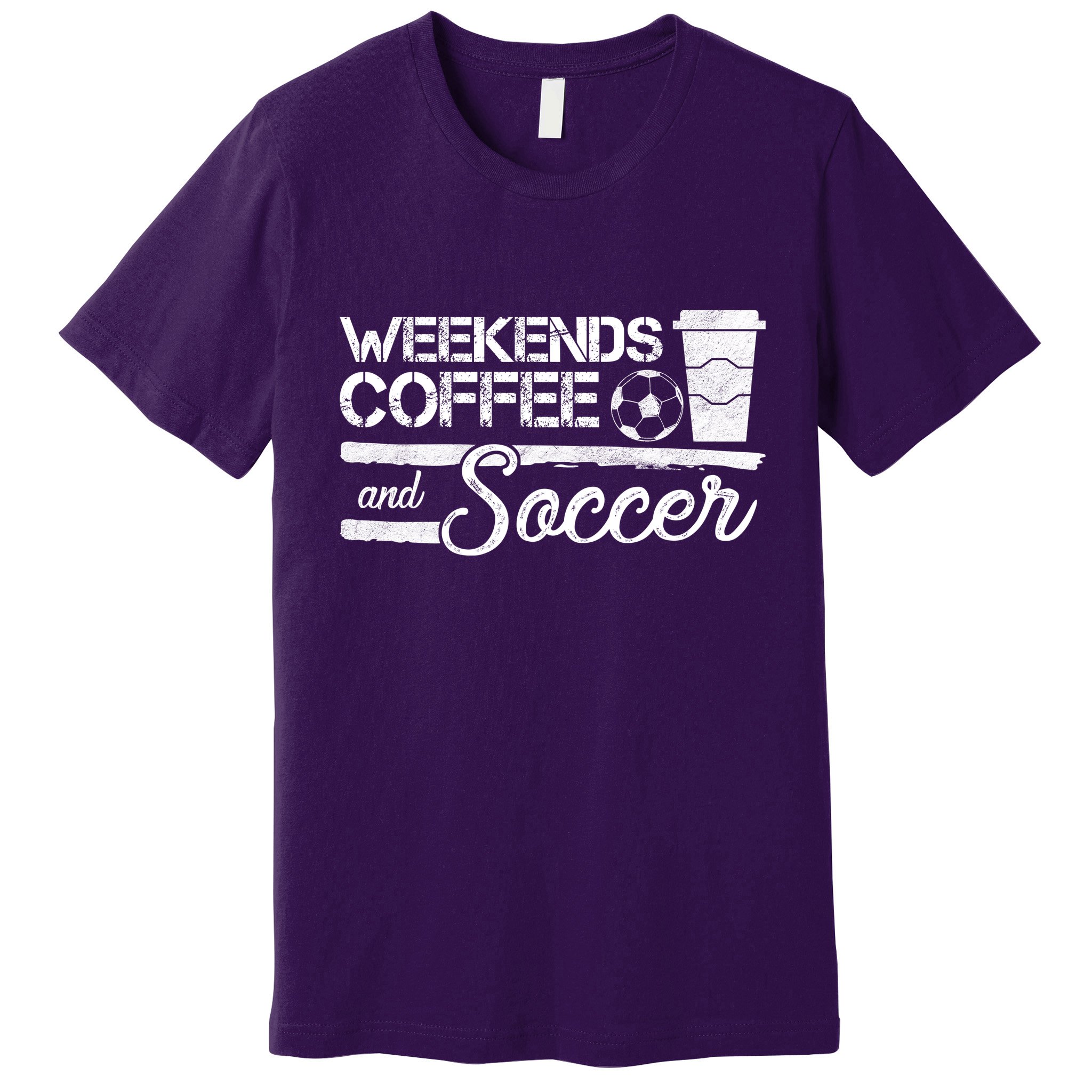 Weekends Coffee And Soccer Premium T-Shirt
