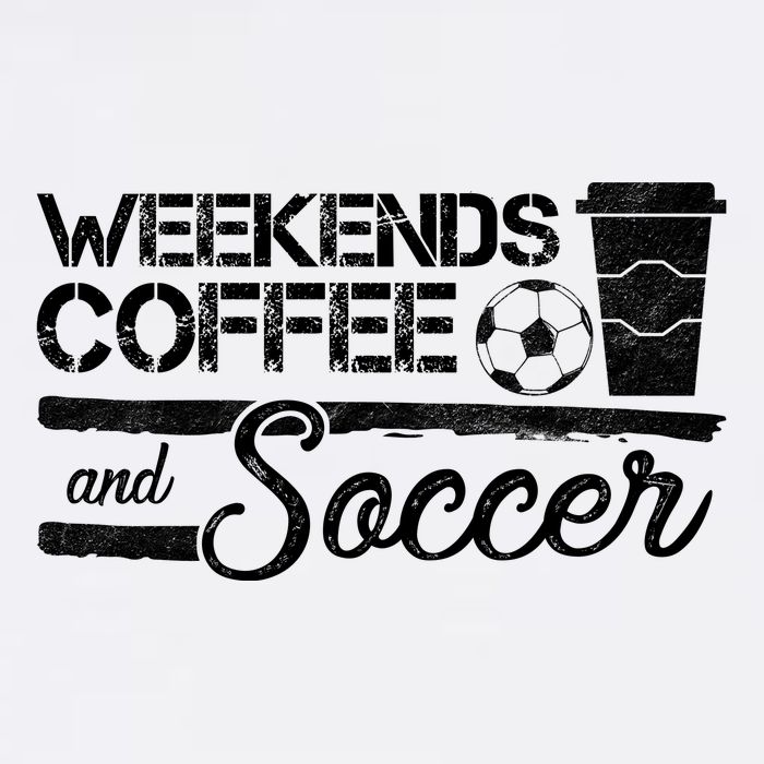 Weekends Coffee And Soccer Garment-Dyed Sweatshirt