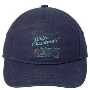 White Christmas Ad 7-Panel Snapback Hat