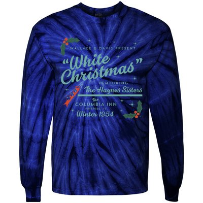 White Christmas Ad Tie-Dye Long Sleeve Shirt