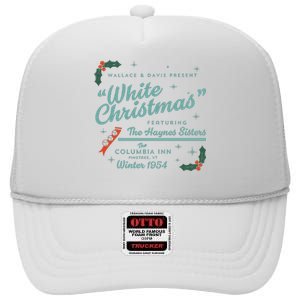 White Christmas Ad High Crown Mesh Back Trucker Hat