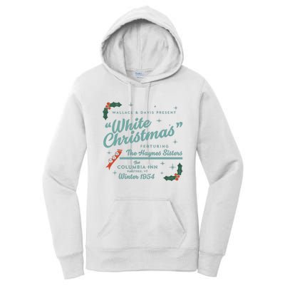 White Christmas Ad Women's Pullover Hoodie