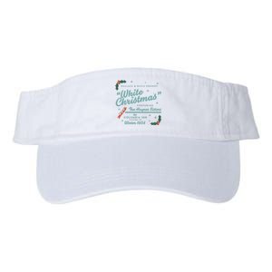 White Christmas Ad Valucap Bio-Washed Visor