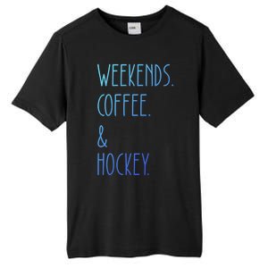 Weekends Coffee And Hockey Saying Hockey Lover Cool Gift Tall Fusion ChromaSoft Performance T-Shirt