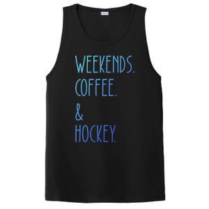 Weekends Coffee And Hockey Saying Hockey Lover Cool Gift PosiCharge Competitor Tank